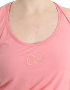 Cavalli Pink cotton tank top - Zeiniez