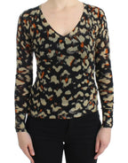 Cavalli Multicolor v-neck wool jumper - Zeiniez