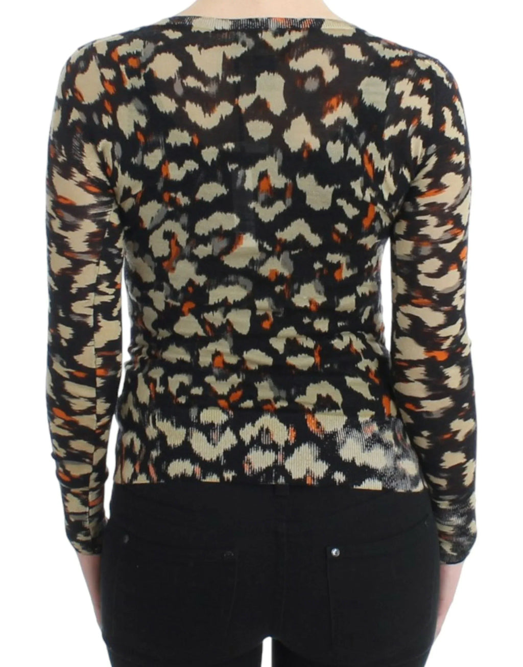 Cavalli Multicolor v-neck wool jumper - Zeiniez