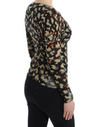 Cavalli Multicolor v-neck wool jumper - Zeiniez