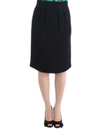 Cavalli Black wool pencil skirt - Zeiniez
