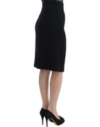 Cavalli Black wool pencil skirt - Zeiniez