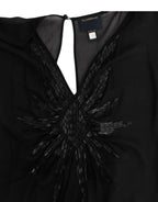 Cavalli Black long sleeve silk dress - Zeiniez