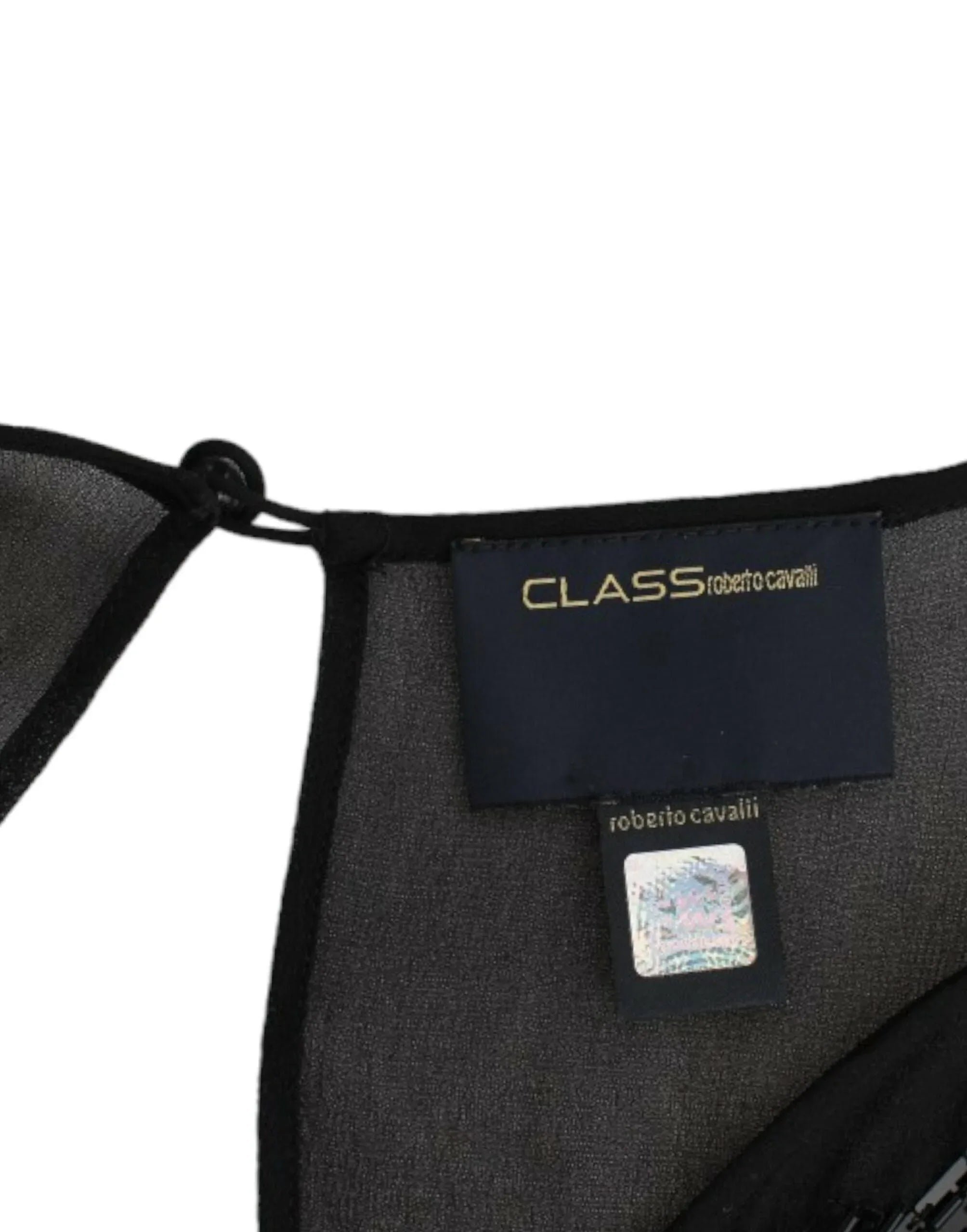 Cavalli Black long sleeve silk dress - Zeiniez