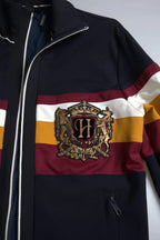 Dolce & Gabbana Blue Cardigan Heraldic Full Zip Sweater - Zeiniez