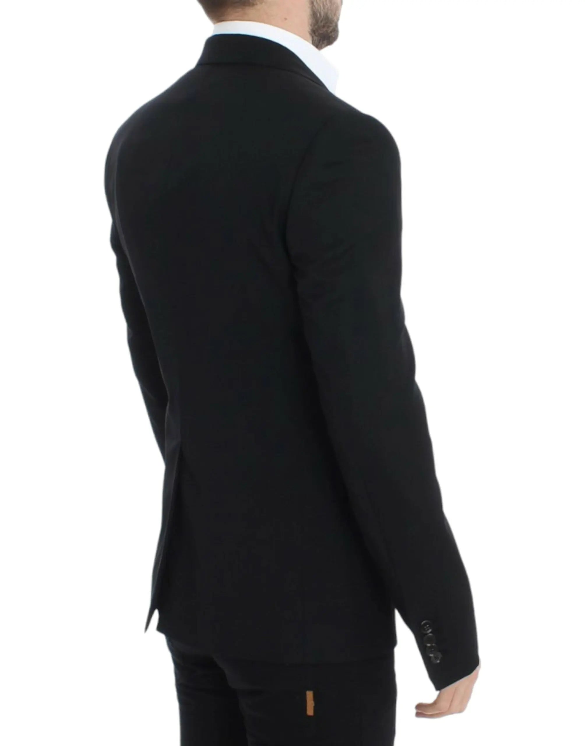 Dolce & Gabbana Black wool slim fit blazer Dolce & Gabbana