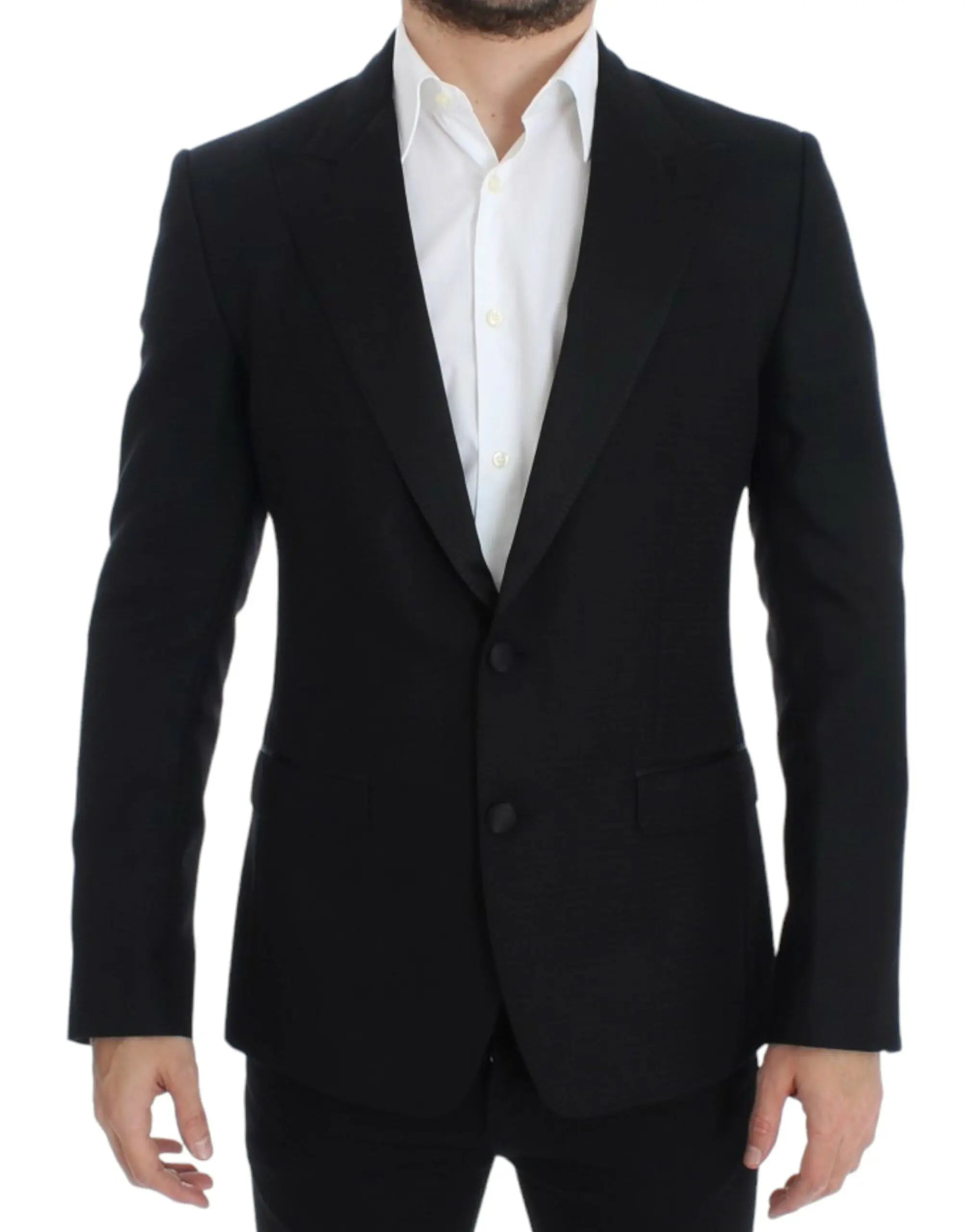 Dolce & Gabbana Black wool silk SICILIA blazer Dolce & Gabbana