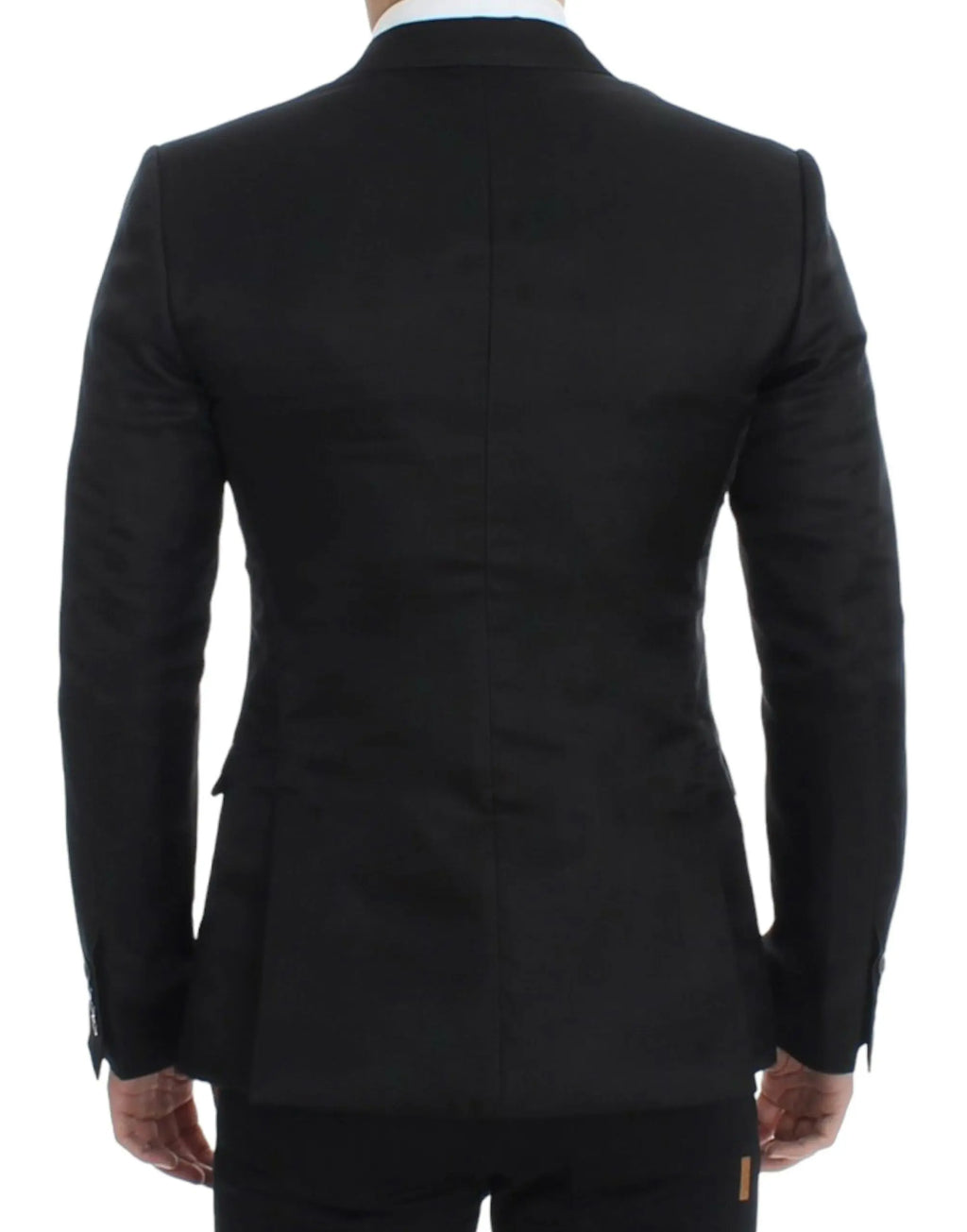 Dolce & Gabbana Black silk slim fit blazer Dolce & Gabbana