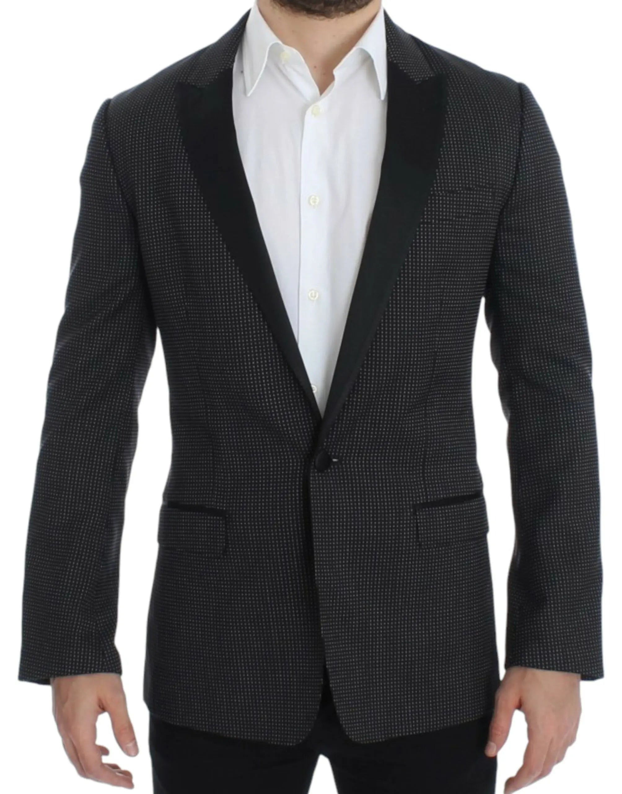 Dolce & Gabbana Black wool slim MARTINI blazer Dolce & Gabbana