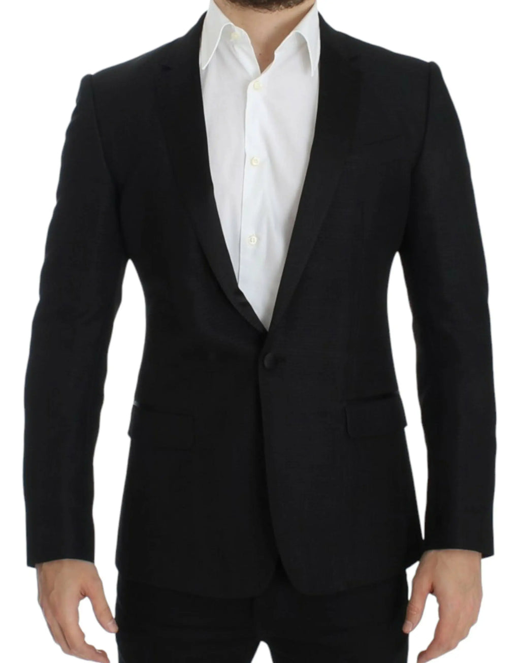 Dolce & Gabbana Black wool MARTINI slim blazer Dolce & Gabbana