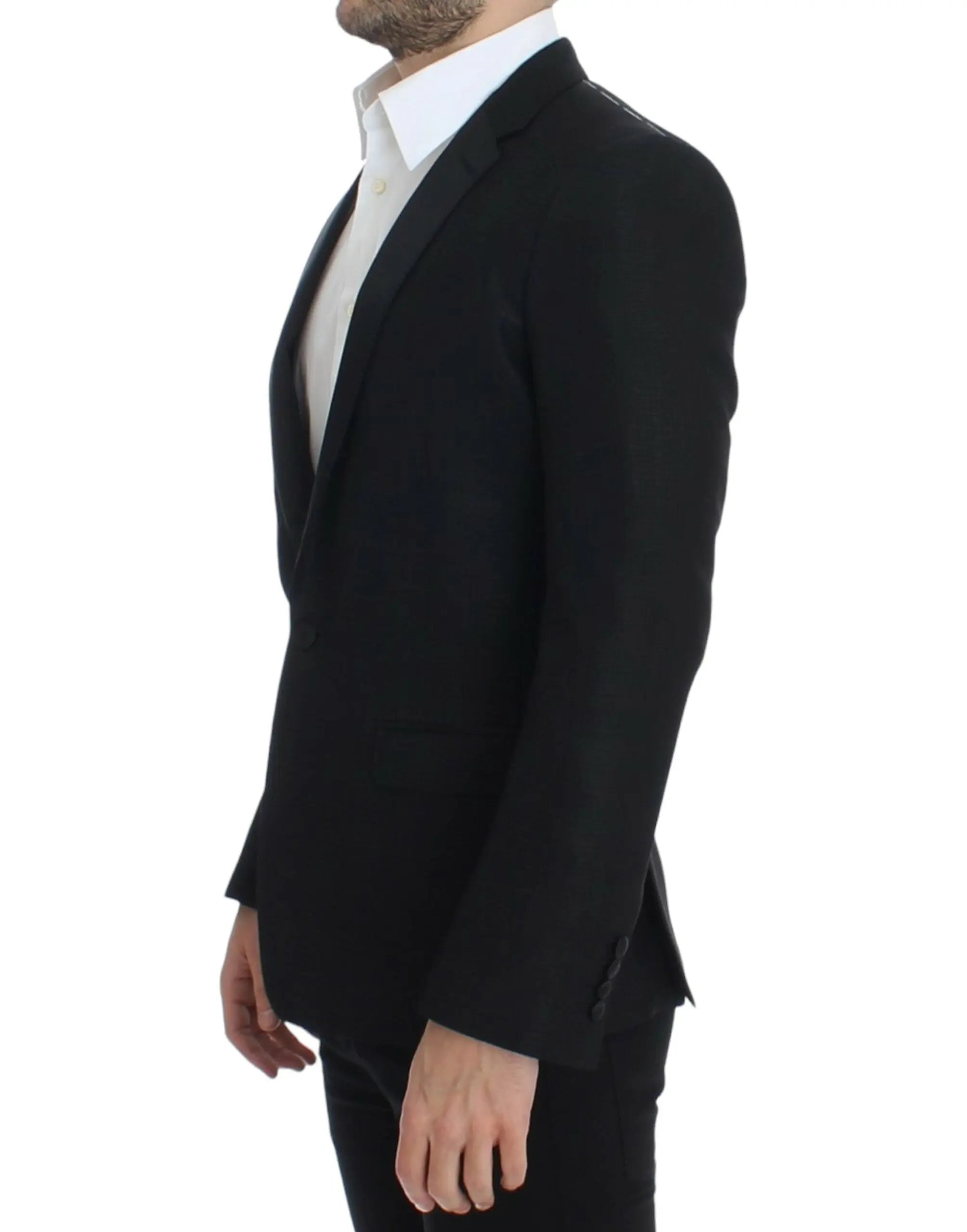 Dolce & Gabbana Black wool MARTINI slim blazer Dolce & Gabbana