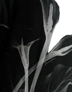 Dolce & Gabbana Black Floral Print Crewneck Pullover Sweater - Zeiniez