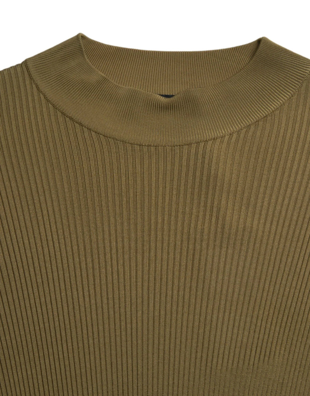 Dolce & Gabbana Army Green Viscose Crewneck Pullover Sweater - Zeiniez