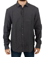 Costume National Gray linen casual shirt - Zeiniez