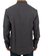 Costume National Gray linen casual shirt - Zeiniez