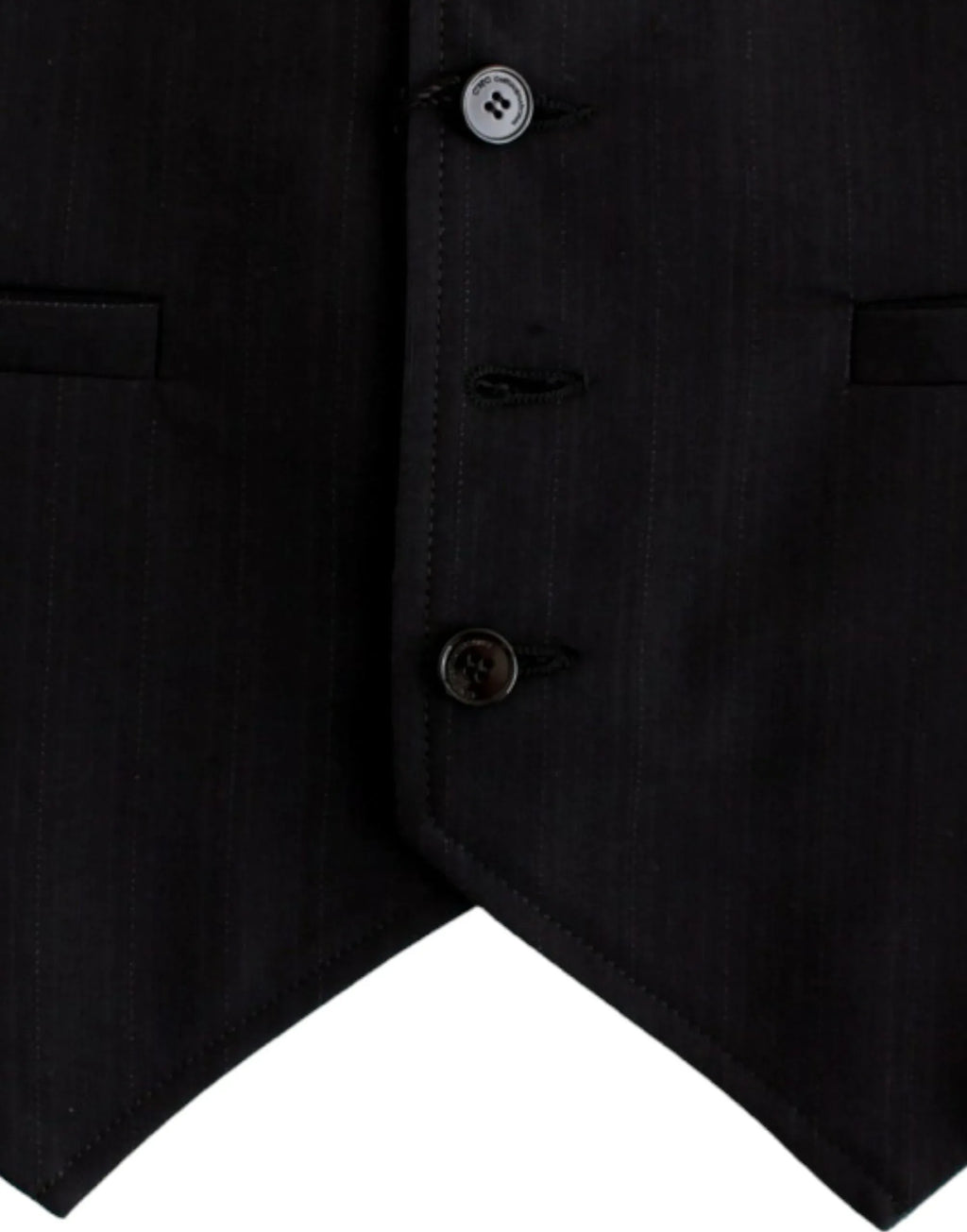 Costume National Black striped cotton casual vest - Zeiniez