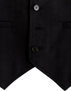 Costume National Black striped cotton casual vest - Zeiniez