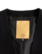 Costume National Black striped cotton casual vest - Zeiniez