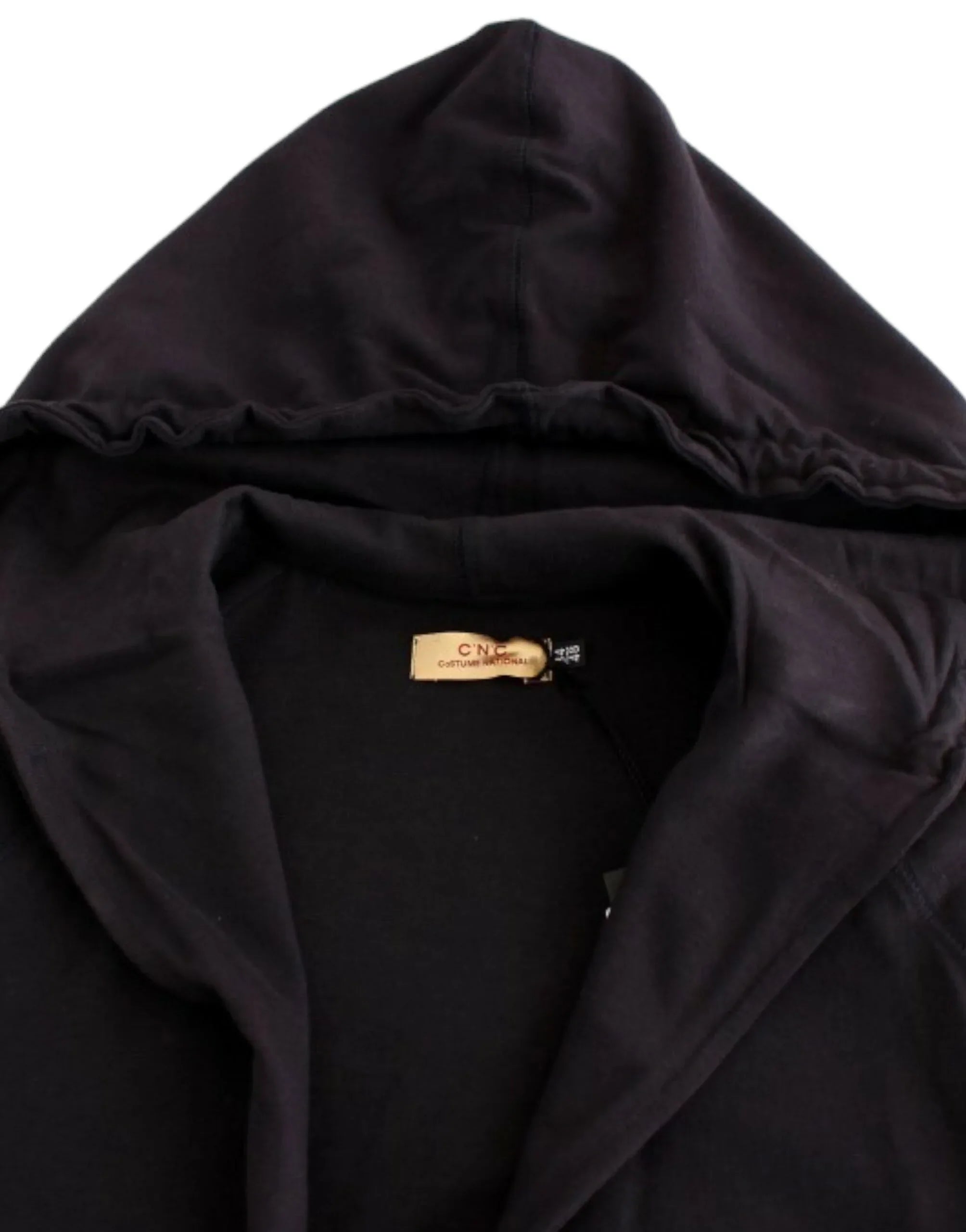 Costume National Blue hooded cotton sweater - Zeiniez