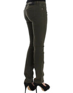 Costume National Green slim leg jeans - Zeiniez