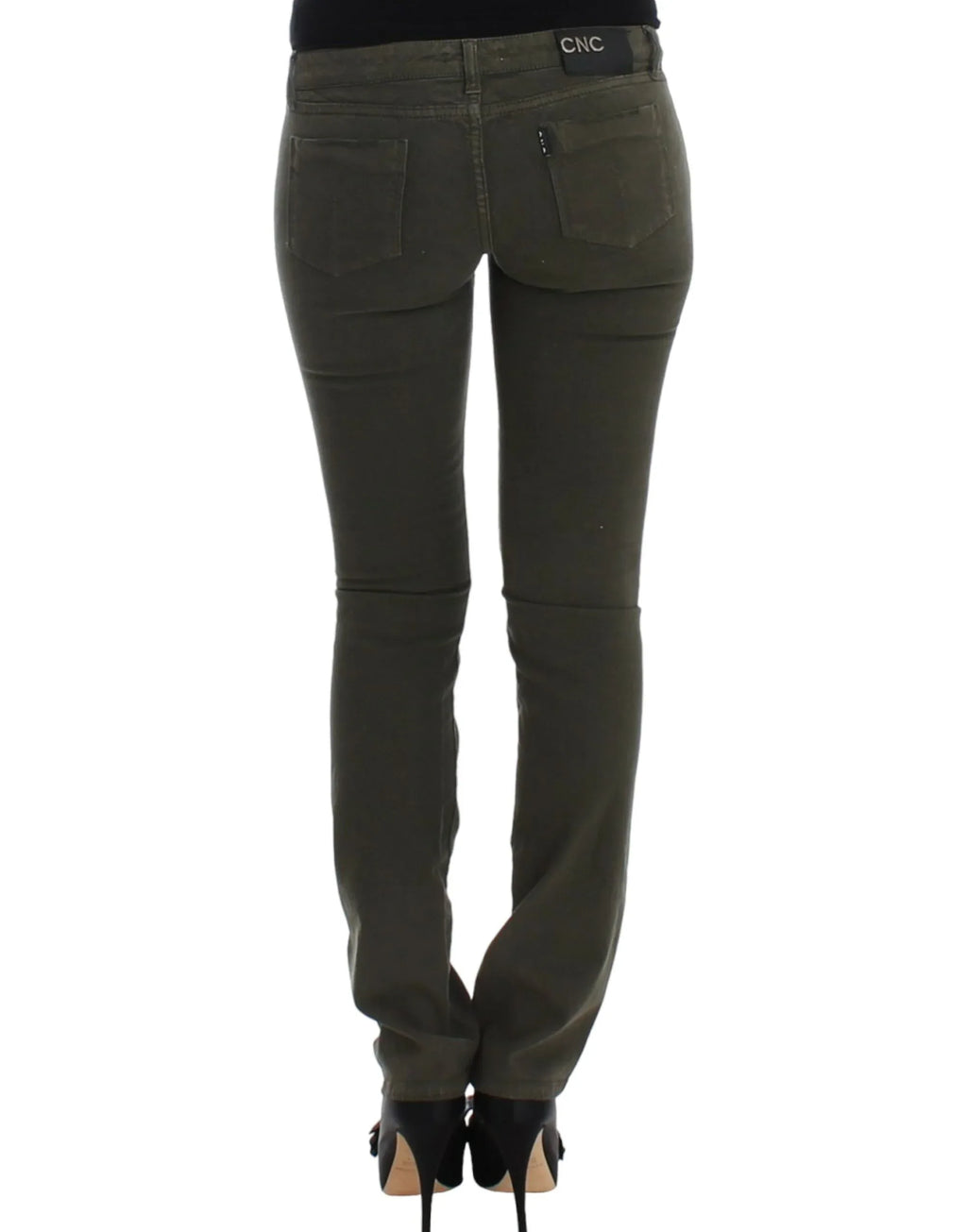 Costume National Green slim leg jeans - Zeiniez