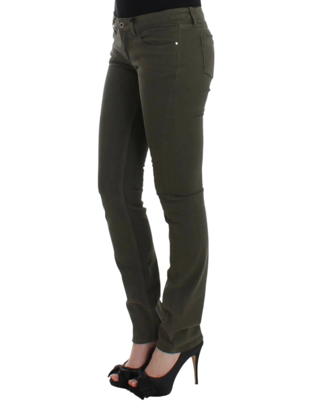 Costume National Green slim leg jeans - Zeiniez