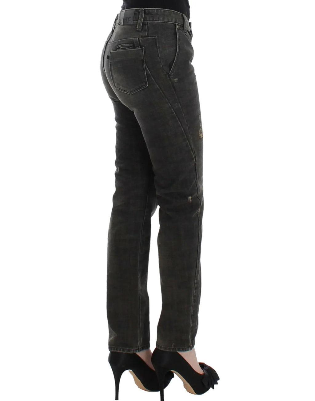 Costume National Gray distressed jeans - Zeiniez