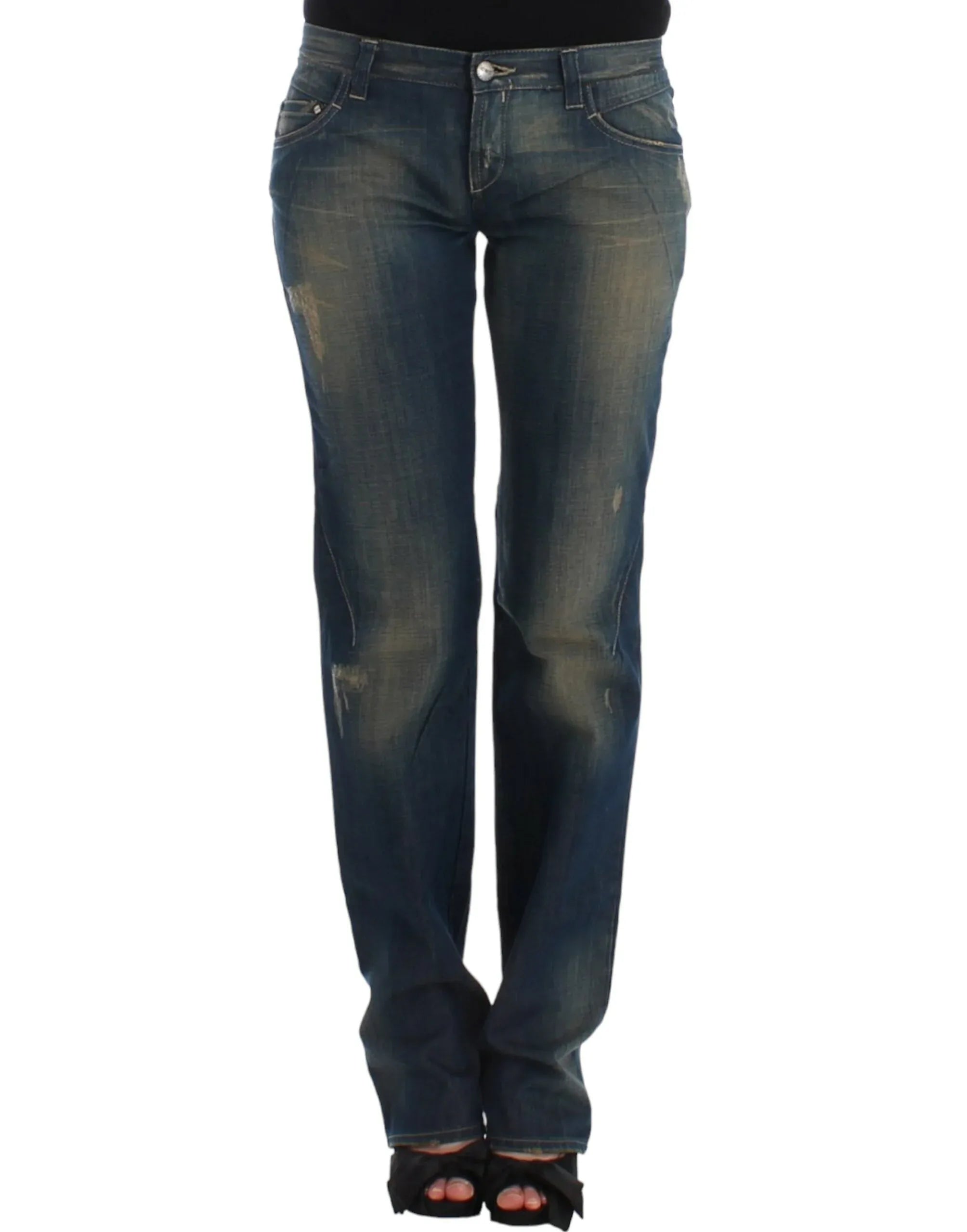 Costume National Blue straight leg jeans - Zeiniez