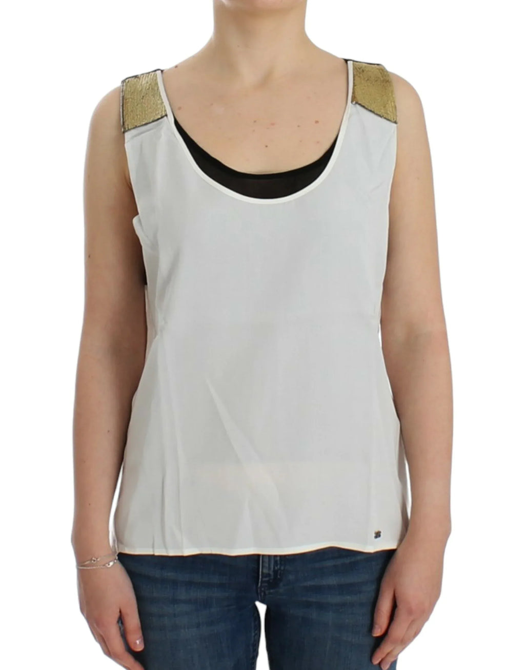 Costume National White sleeveless top - Zeiniez