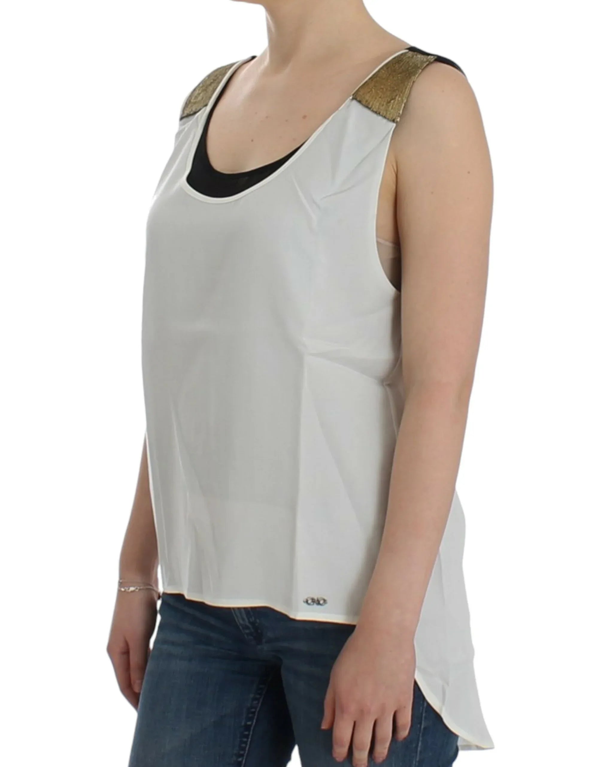 Costume National White sleeveless top - Zeiniez
