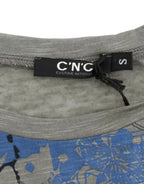 Costume National Gray print sleeveless t-shirt - Zeiniez