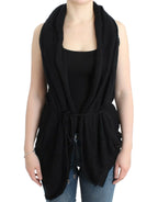 Costume National Black sleeveless knitted cardigan - Zeiniez