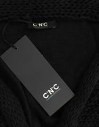 Costume National Black sleeveless knitted cardigan - Zeiniez