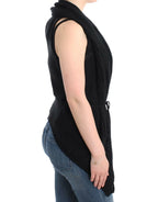 Costume National Black sleeveless knitted cardigan - Zeiniez