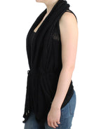 Costume National Black sleeveless knitted cardigan - Zeiniez