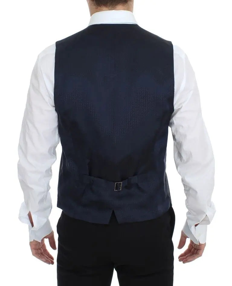 Dolce & Gabbana Gray Stretch Formal Dress Vest Gilet Dolce & Gabbana