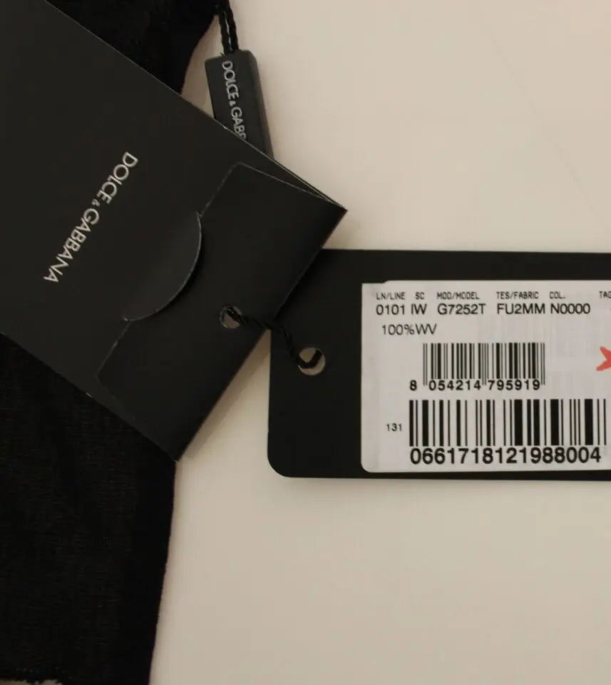 Dolce & Gabbana Black Wool Formal Dress Vest Gilet Jacket Dolce & Gabbana