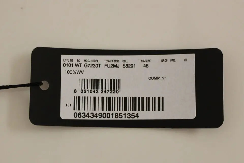 Dolce & Gabbana Gray Slim Fit Button Front Dress Formal Vest Dolce & Gabbana