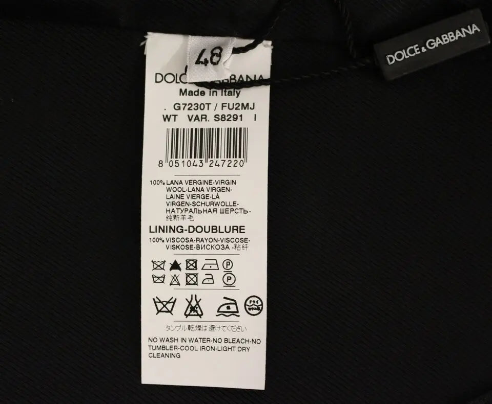 Dolce & Gabbana Gray Slim Fit Button Front Dress Formal Vest Dolce & Gabbana