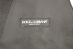 Dolce & Gabbana Gray Slim Fit Button Front Dress Formal Vest Dolce & Gabbana