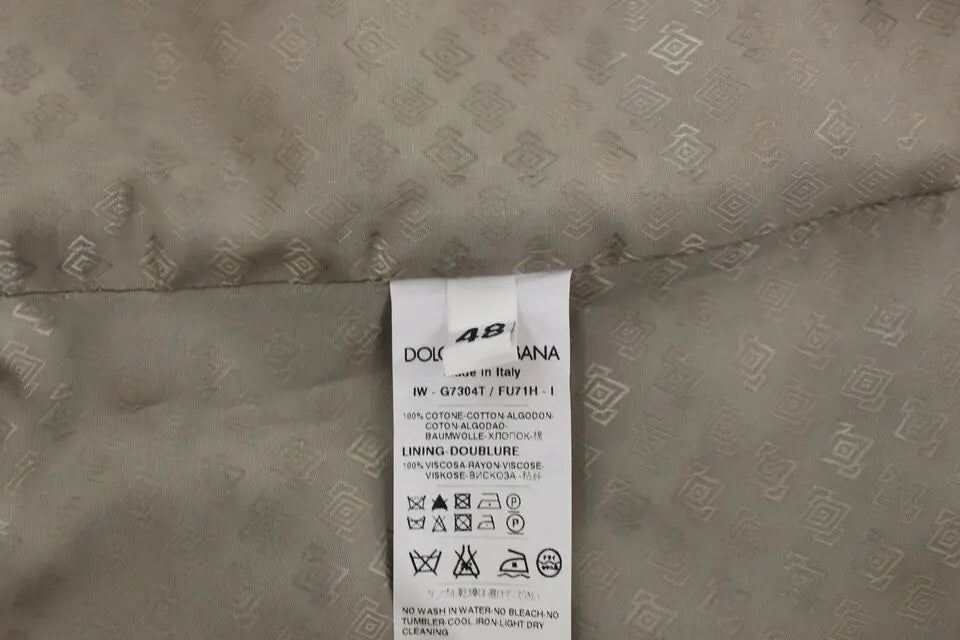 Dolce & Gabbana Black Cotton Dress Vest Blazer Jacket Dolce & Gabbana