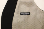 Dolce & Gabbana Black Cotton Dress Vest Blazer Jacket Dolce & Gabbana