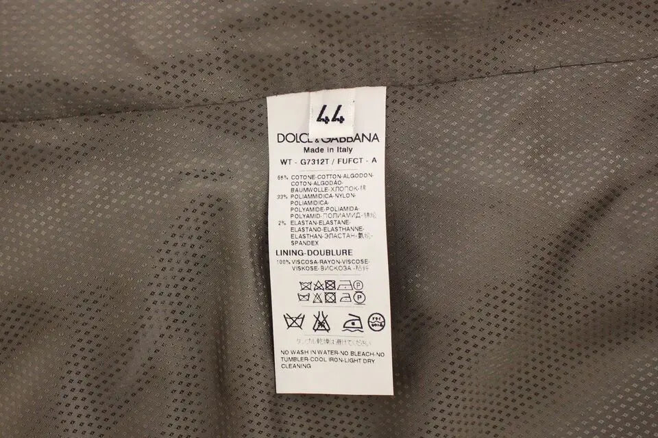 Dolce & Gabbana Beige Cotton Dress Vest Blazer Jacket Dolce & Gabbana