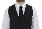 Dolce & Gabbana Gray Wool Stretch Dress Vest Jacket Blazer Dolce & Gabbana