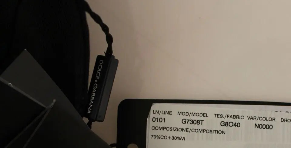 Dolce & Gabbana Black Cotton Viscose Dress Vest Blazer Dolce & Gabbana