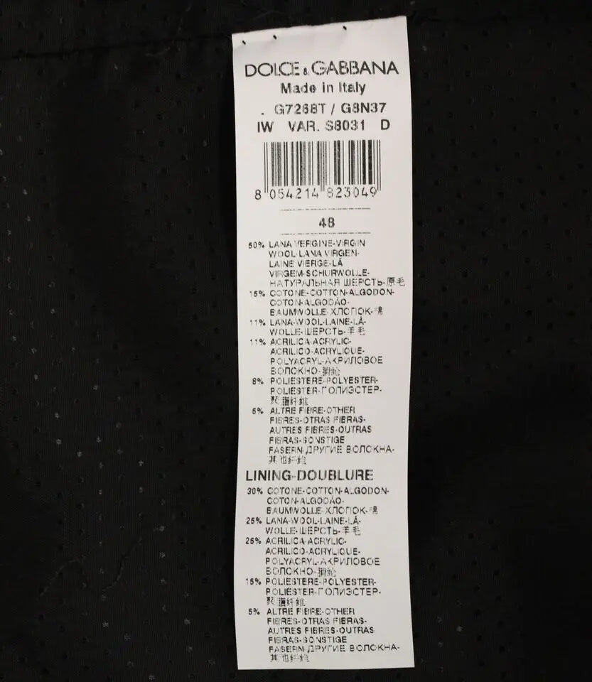 Dolce & Gabbana Gray Wool Blend Logo Vest Gilet Weste Dolce & Gabbana