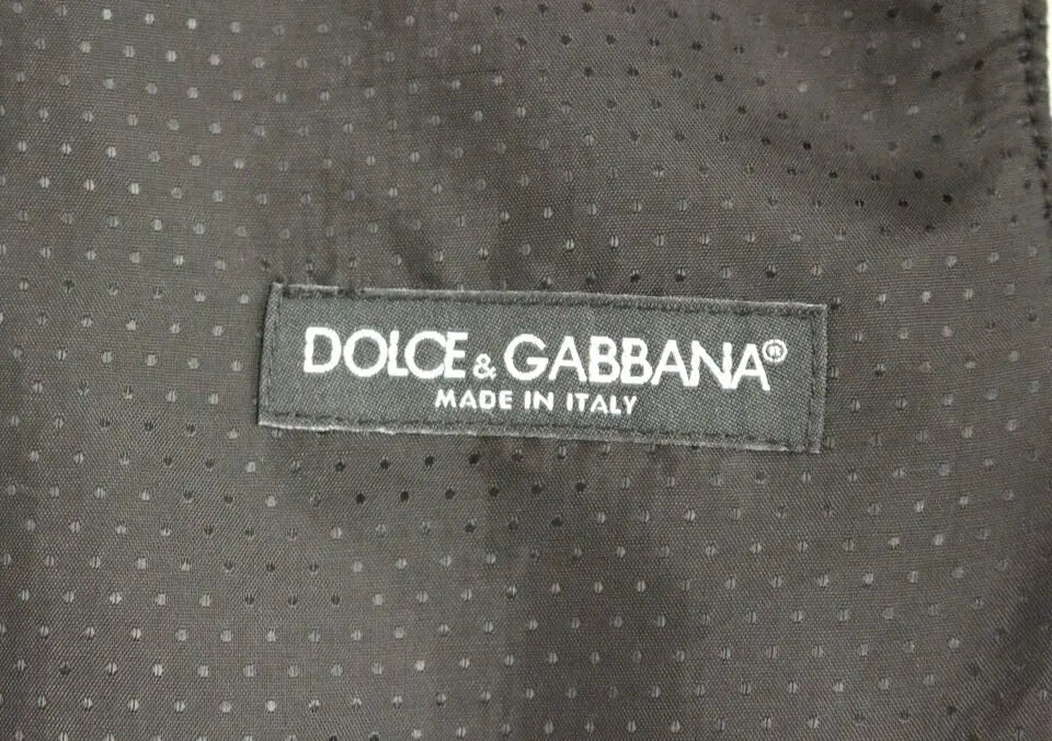 Dolce & Gabbana Gray Wool Blend Logo Vest Gilet Weste Dolce & Gabbana