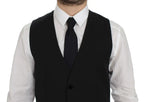 Dolce & Gabbana Black Wool Formal Dress Vest Gilet Weste Dolce & Gabbana