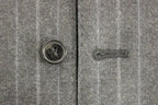 Dolce & Gabbana Gray Striped Wool Logo Vest Gilet Weste - Zeiniez