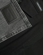Dolce & Gabbana Black Gray slim Cotton Denim Jeans - Zeiniez
